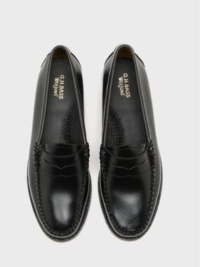 Women's G.H. Bass Weejuns Classic Black Penny Loafers